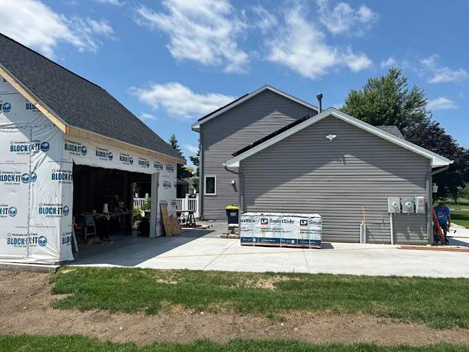 Completed residential siding replacement in White Bear Lake, Minnesota